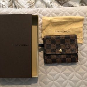 Louis Vuitton Anais Wallet Damier Ebene Canvas